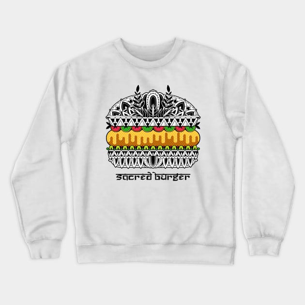 Sacred Burger Crewneck Sweatshirt by GODZILLARGE